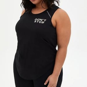 DON'T STOP BLACK WICKING ACTIVE TANK